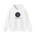 Aurora Circle Graphic Hoodie — Northern Lights Pullover Sweatshirt