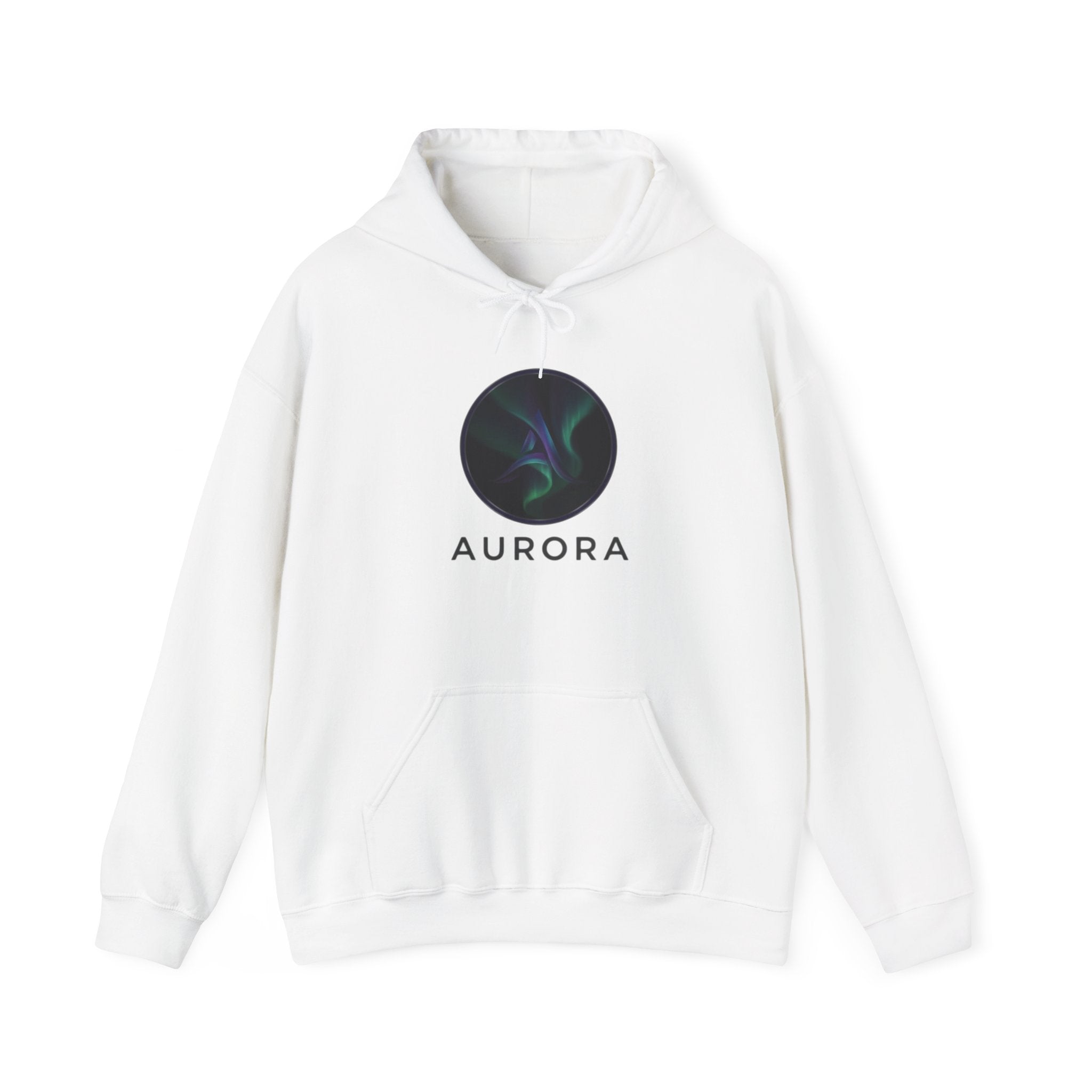 Aurora Circle Graphic Hoodie — Northern Lights Pullover Sweatshirt